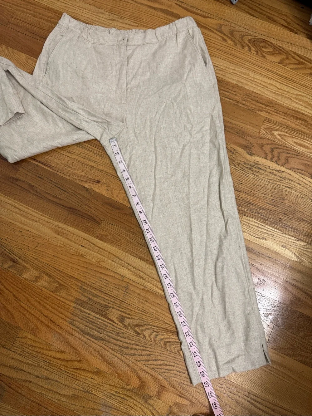 Banana Republic Men’s Linen-Blend Cream Pants | NWT